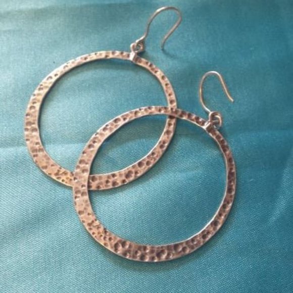 Sterling Vintage Shepherd hook earrings made in Israel - Picture 2 of 5